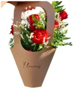 Bolsa Flower con 4 Rosas-Regalo Clásico