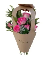 Bolsa Flower con 4 Rosas-Regalo Clásico - Imagen 2