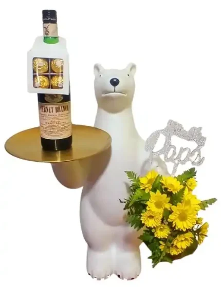 Oso Decorativo más bebida, más chocolate