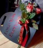 Porta Corazón de Rosas "Love Four You" | Regalo Romántico Exclusivo - Imagen 2