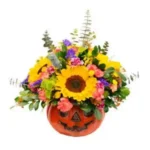 Ramo Calabaza Con flores de estación