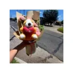 Media docena de claveles más Peluche Te amo