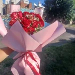 Ramo de 20 rosas -Incluye 12 chocolates Ferrero Rocher