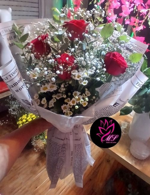234 Ramo de 4 Rosas -Ideal Regalo Especial - Imagen 1