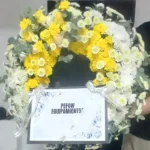 Corona Fúnebre "Luz y Gratitud" (Amarillo y Blanco)