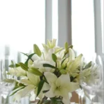 Lilium en Cristal Cuadrado